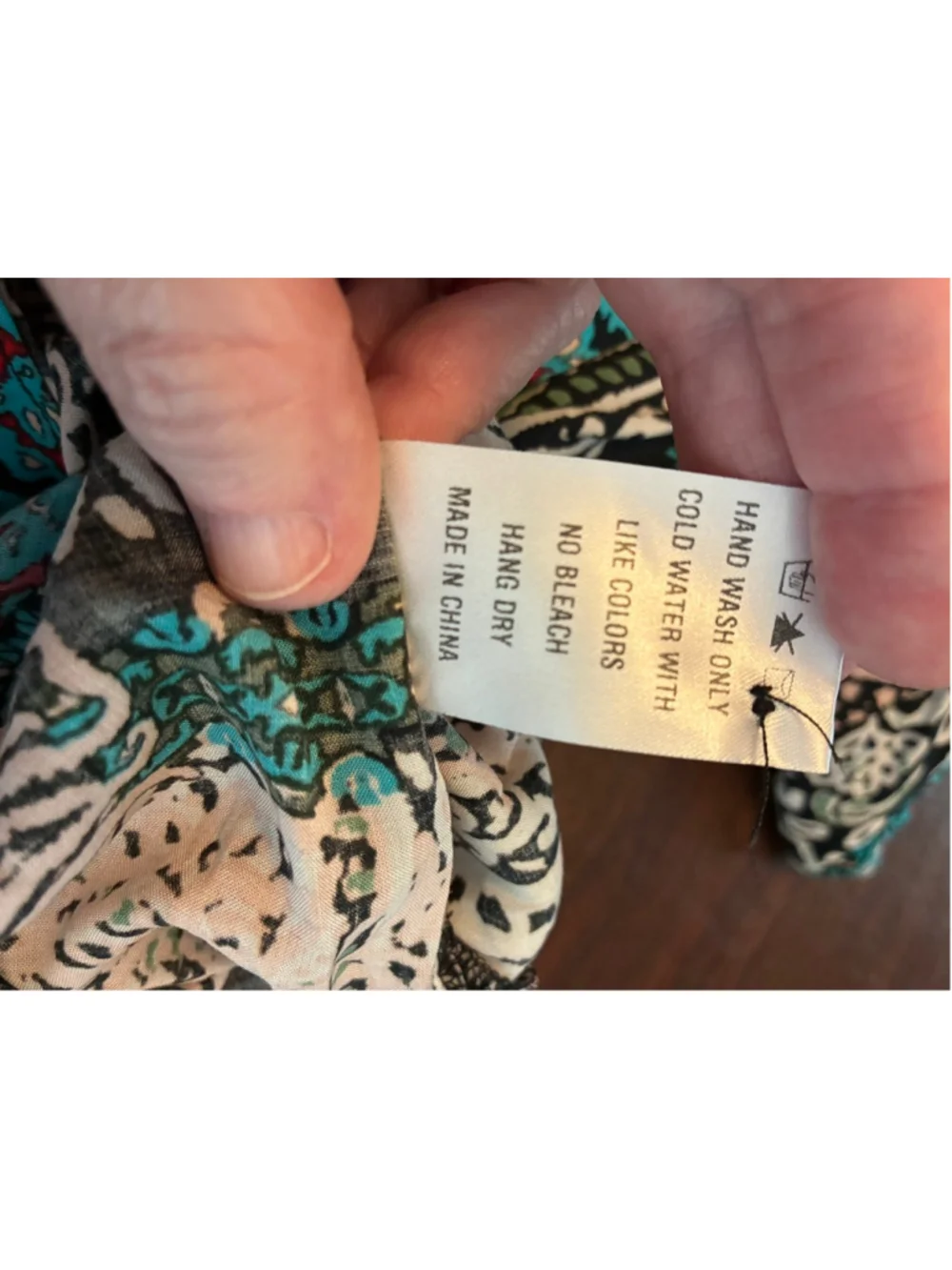 0256 NWT Size Small **Dress Forum** Turquoise Dress with Abstract Colors. - Picture 14 of 14